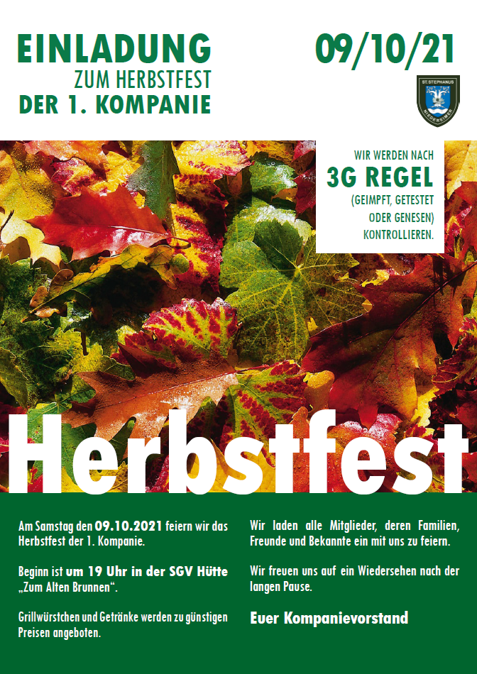 Einladung Herbstfest 2021